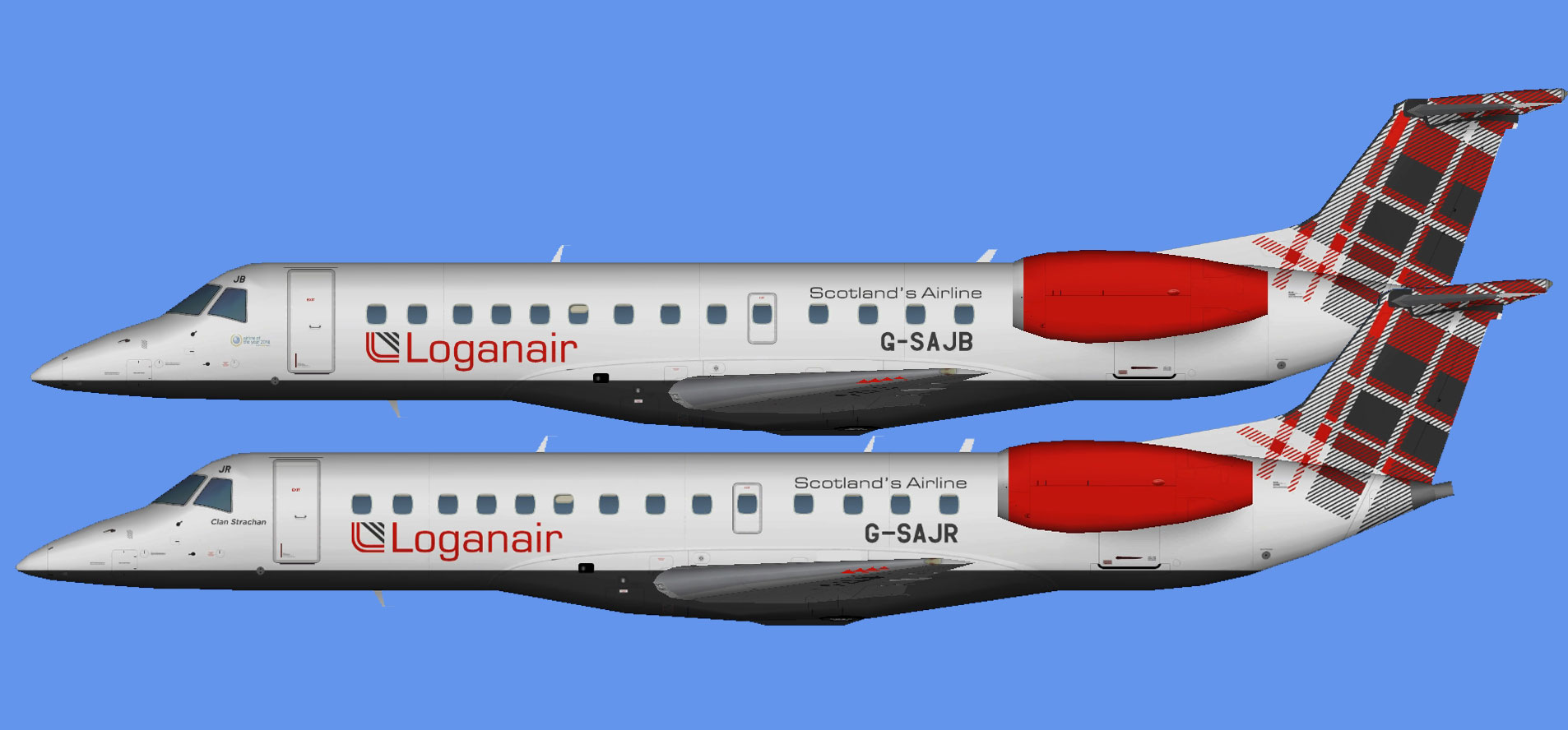Loganair ERJ-135 'Tartan'