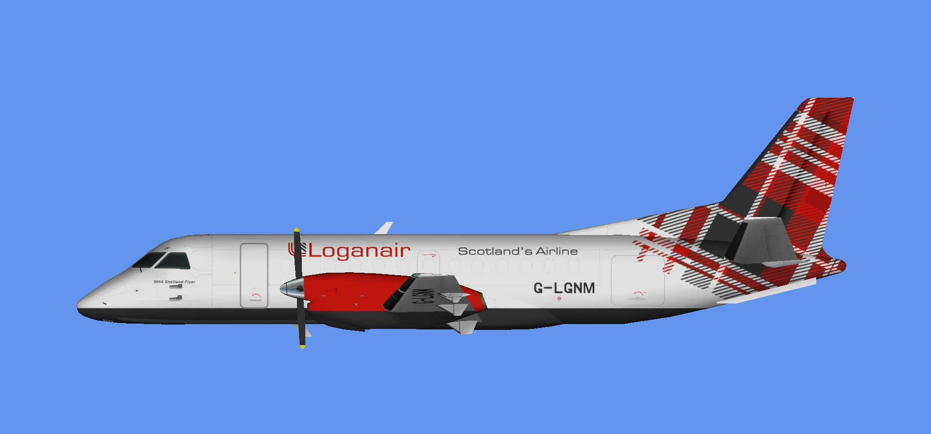 Loganair Saab 340F 'Tartan'