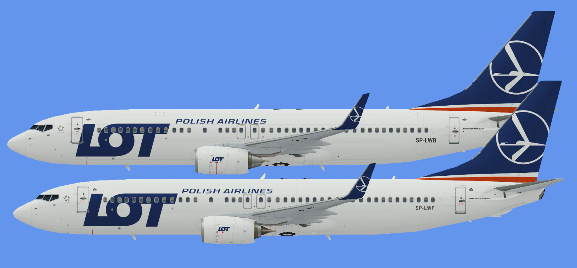 LOT Polish Airlines Boeing 737-800w