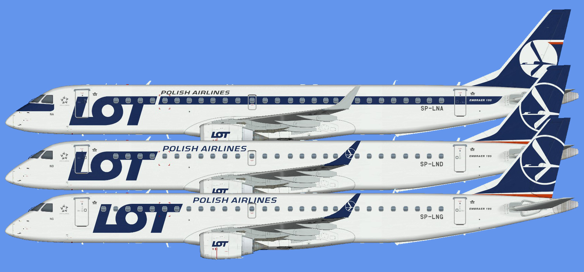 LOT Embraer E-195 (FSPXAI)