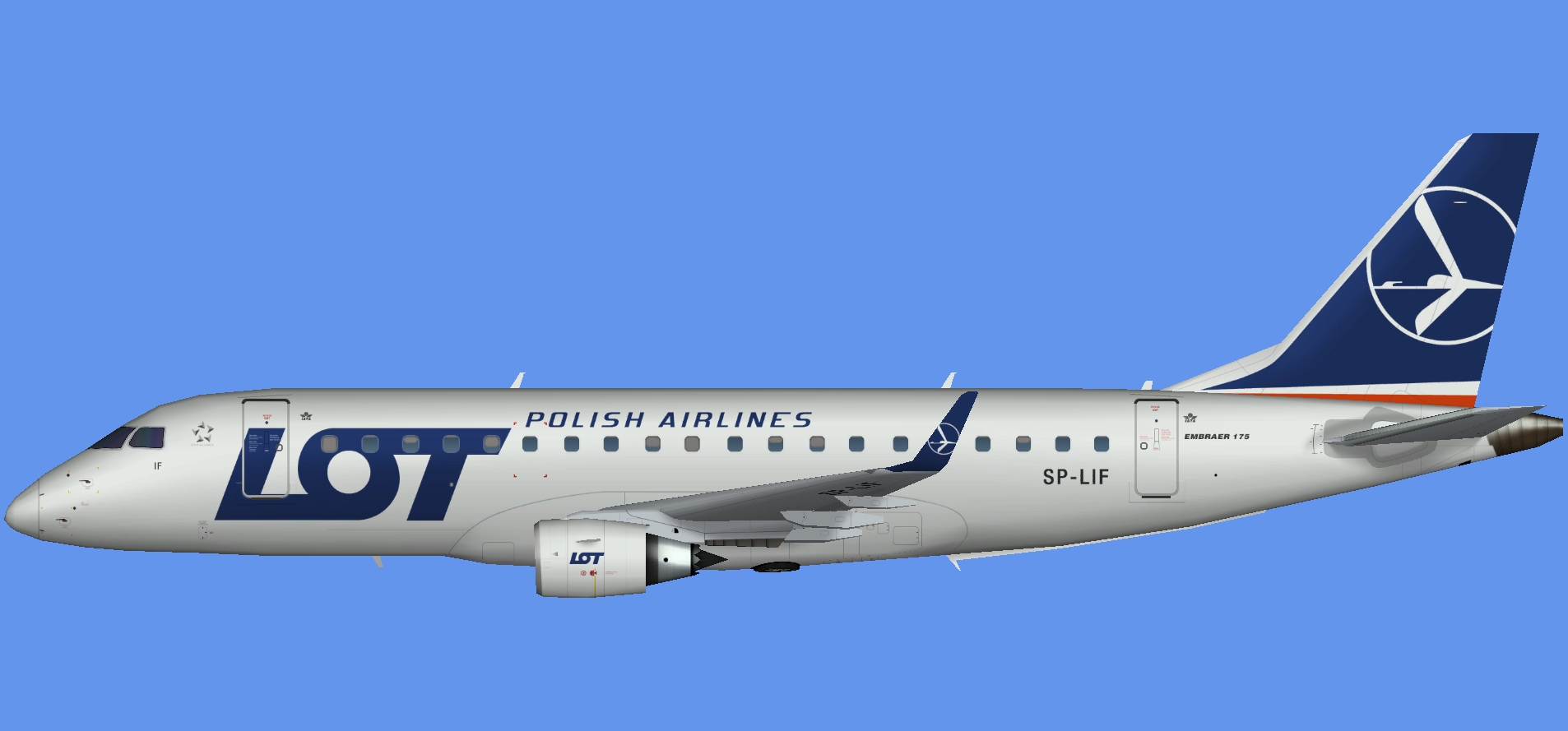 LOT Polish Airlines Embraer E175 NC (AIA)