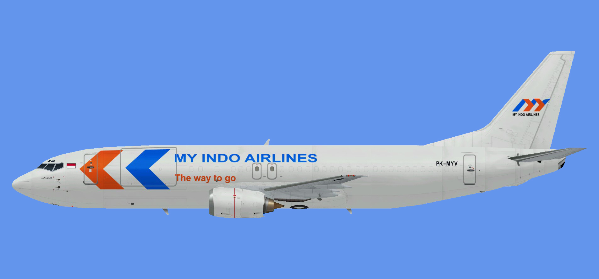 My Indo Airlines Boeing 737-400