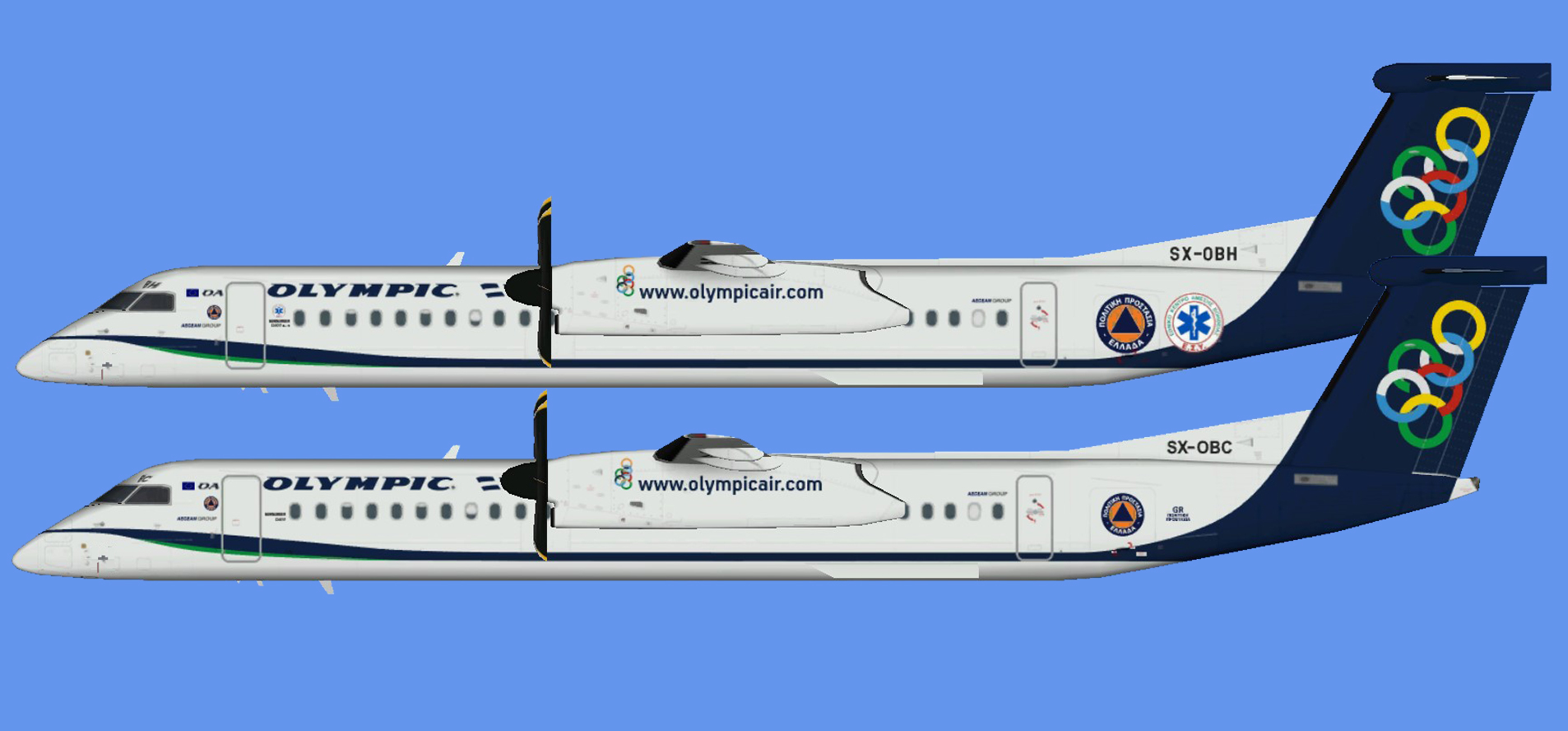 Olympic Air Dash 8-400 Civil protection