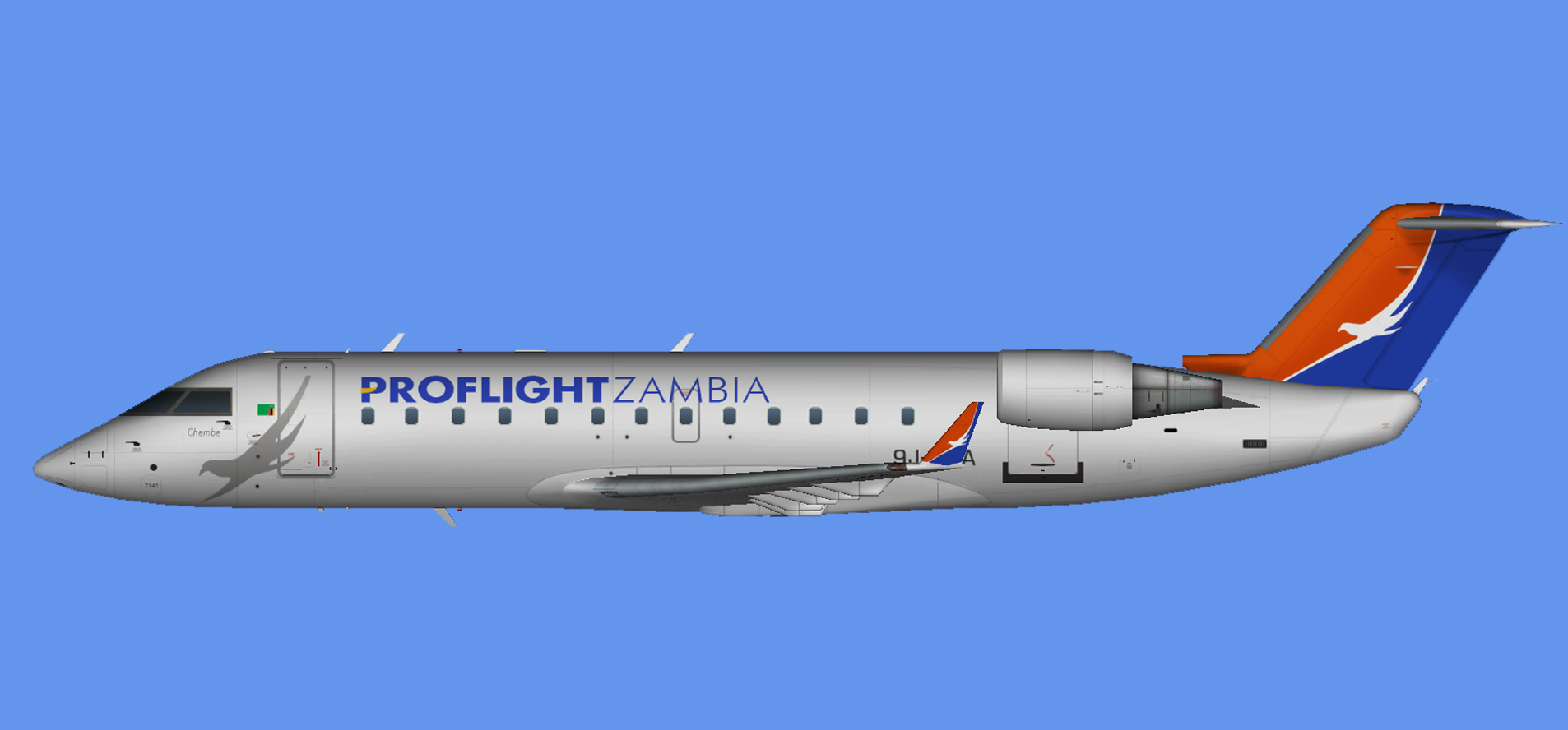 Proflight Zambia Bombardier CRJ-200