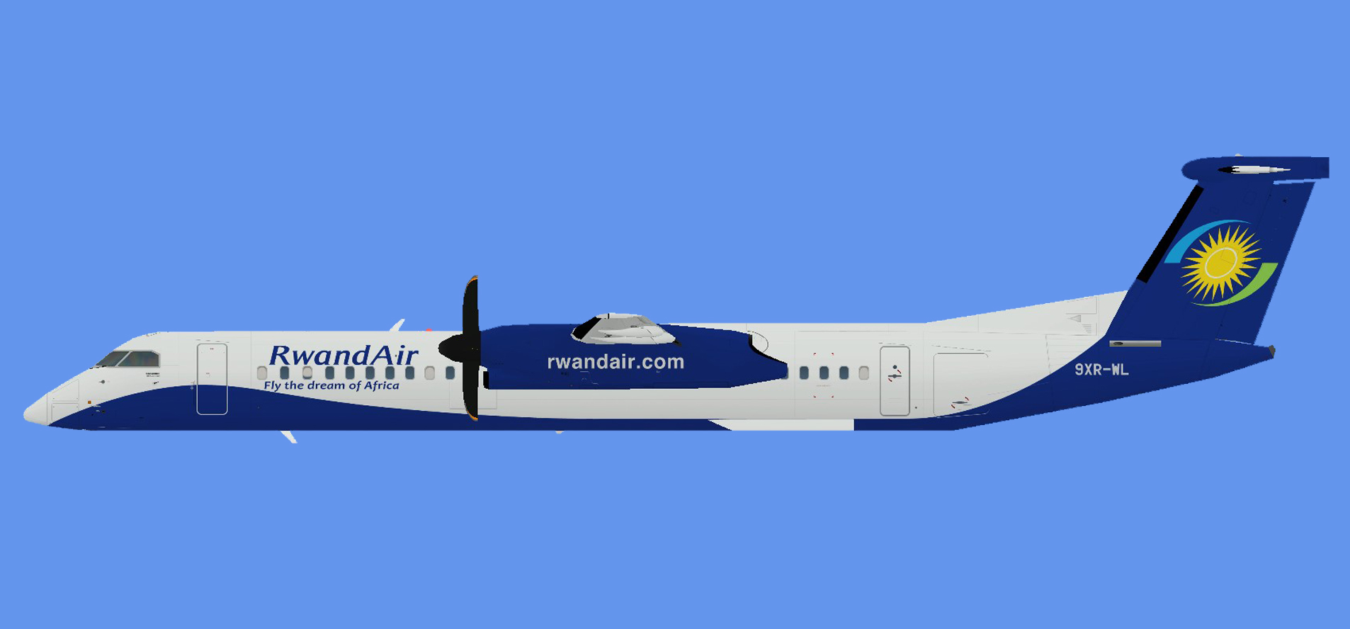 Rwandair Dash 8-400 (AIG)