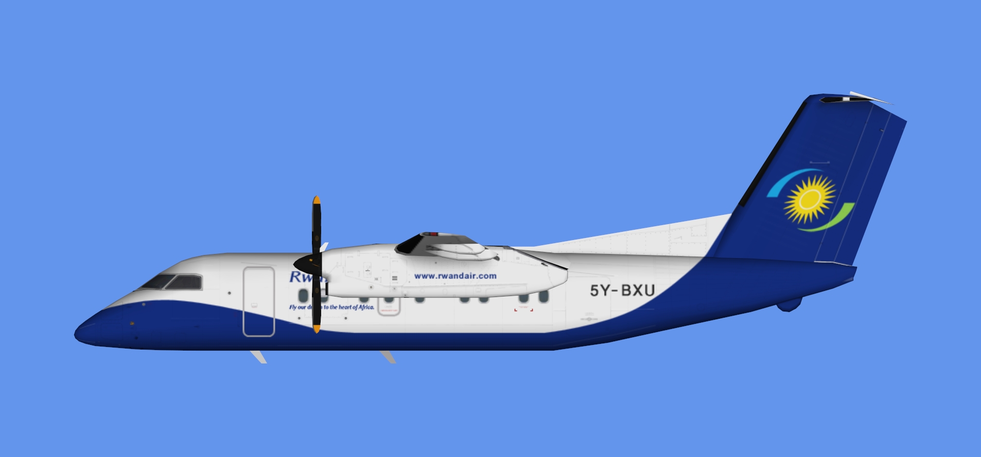 Rwandair Dash 8-100