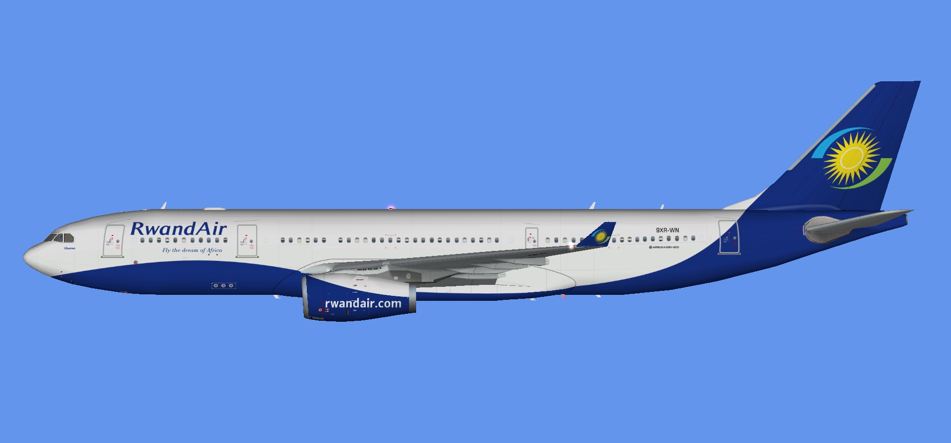 Rwandair A330-200 (FSP)
