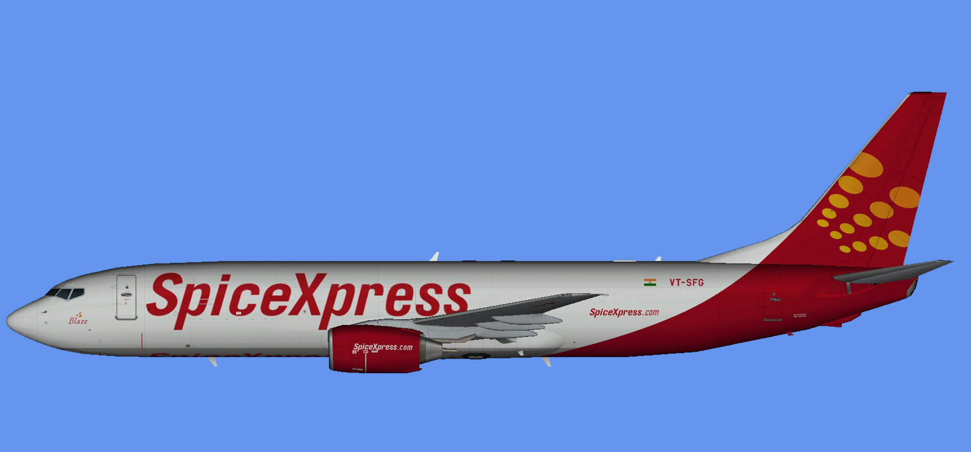 SpiceXpress Boeing 737-800