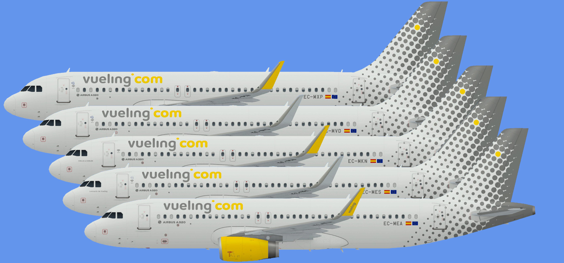 Vueling A320 IAE Sharklets