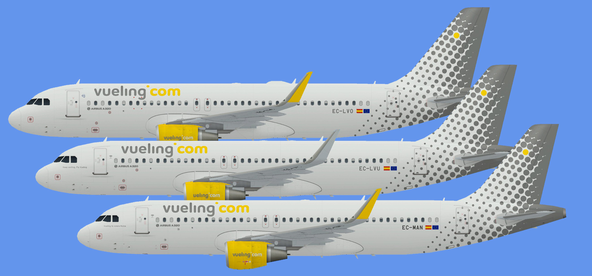 Vueling Airbus A320 CFM Sharklets