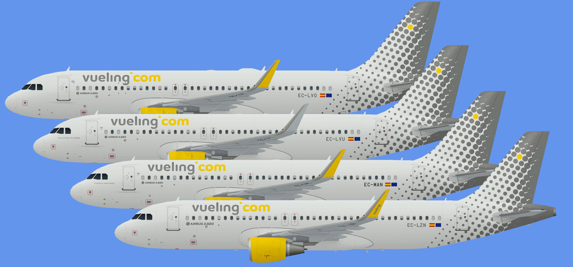 Vueling Airbus A320 CFM Sharklets