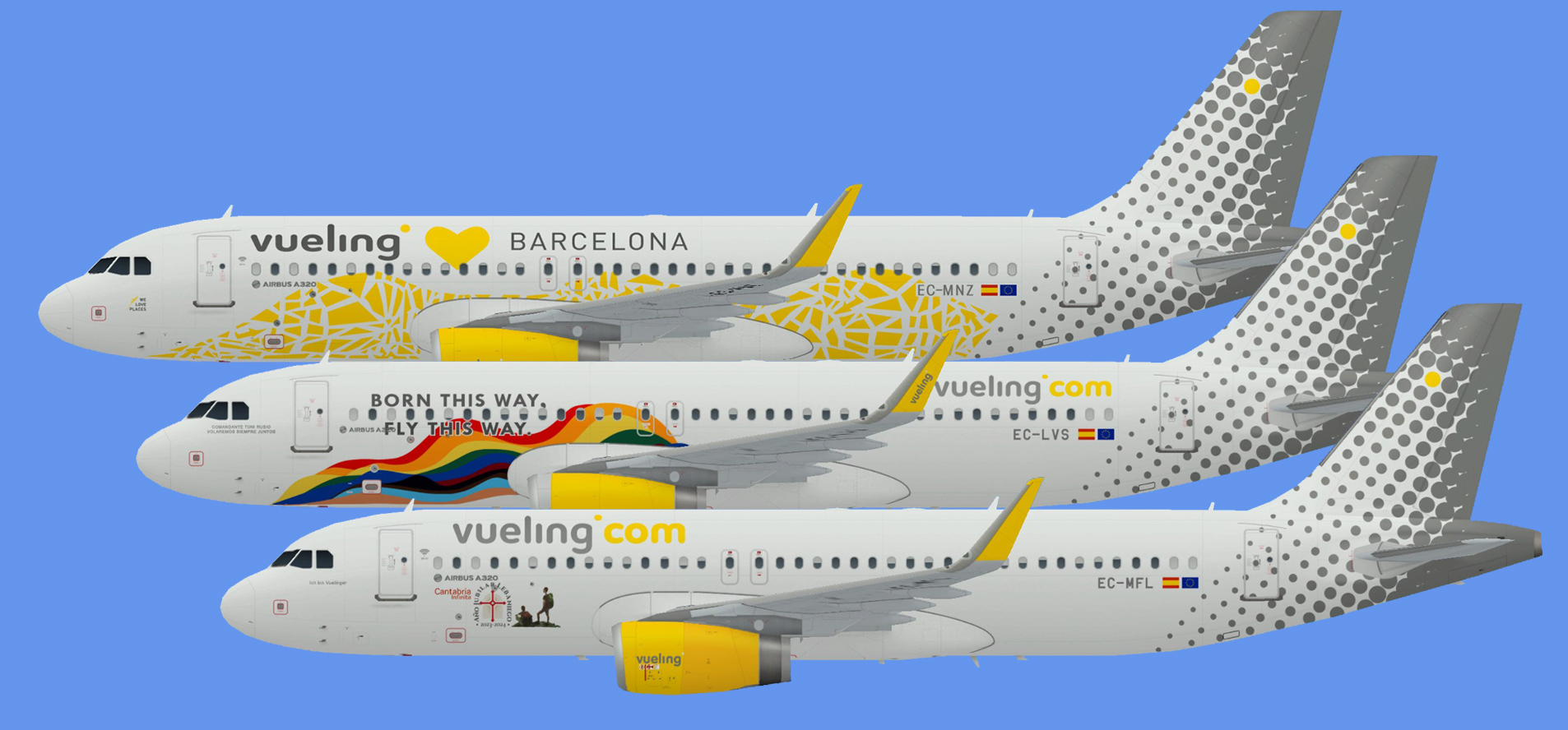 Vueling Airbus A320 logojets